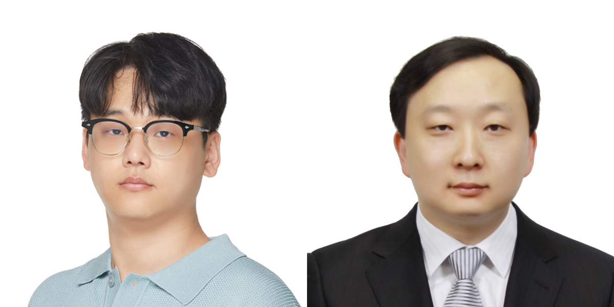 홍인표 석사과정생(좌), 박정웅 교수(우)